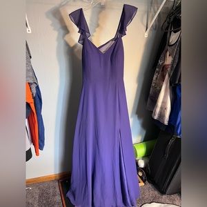 AZAZIE Everett A-line Dress in Color ROYALTY